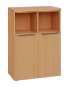 SIN 3 - 8DN2 kancelářská skříň, 2-dveřová/nika, 1120x800x400, buk royal